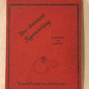 Antique 1941 Hardcover New Standard Typewriting Book